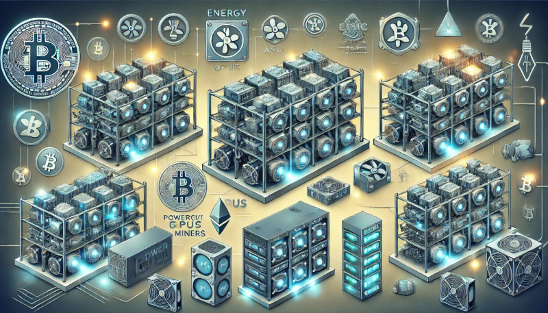 майнинг-риги, ASIC-устройства и серверные стойки