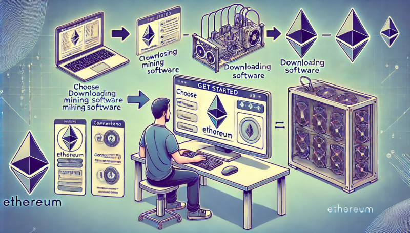 процесс установки программного обеспечения и настройки оборудования для начала майнинга