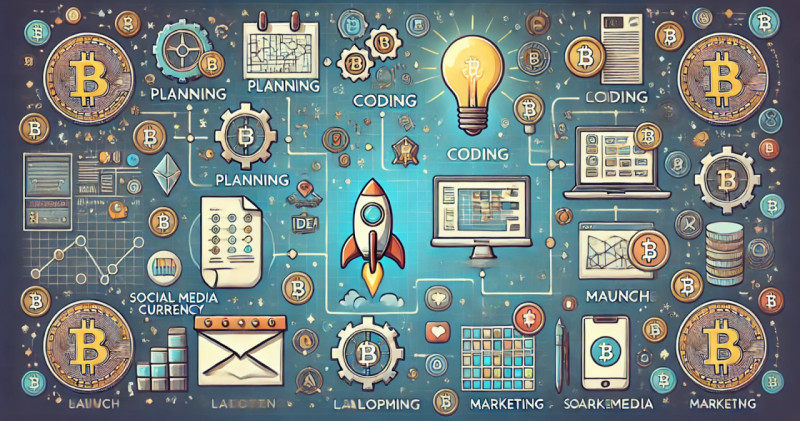 Мain stages of creating a new cryptocurrency