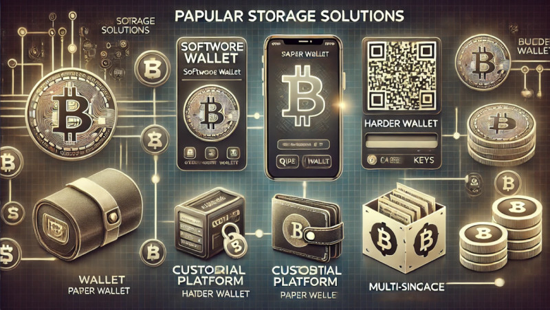 various types of storage for digital assets