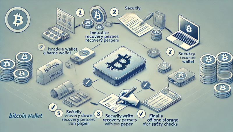процесс настройки холодного кошелька с понятными метками и напоминаниями о безопасности