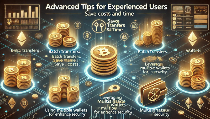 the advice for the experienced users that can help save time and money while making transfers between wallets