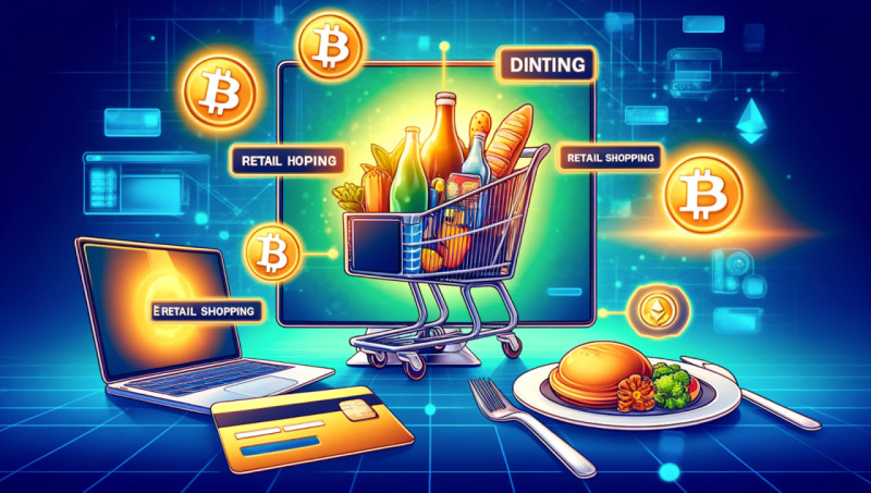 how cryptocurrency can be used for everyday purchases such as food, retail shopping etc.