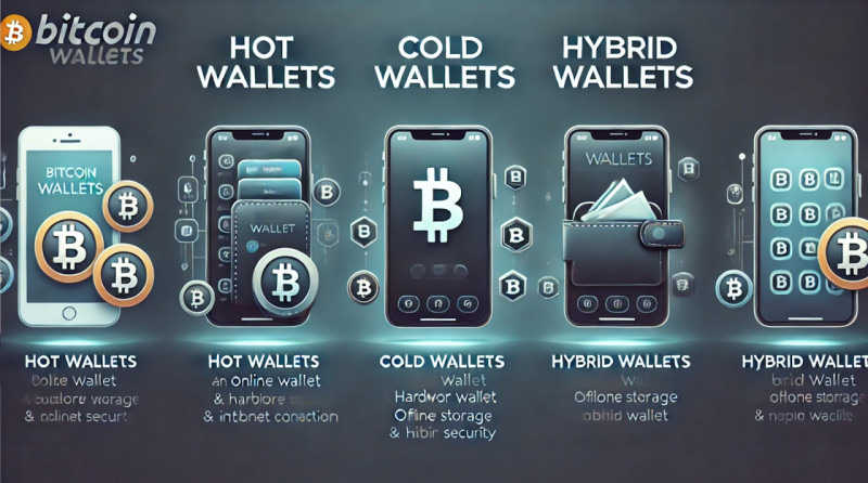 hot wallets, cold wallets and hybrid wallets