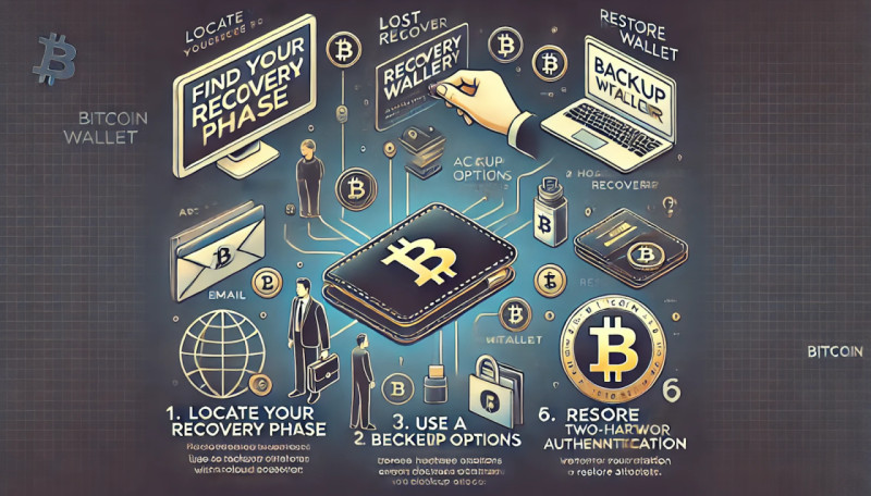 steps for recovering the address of a crypto wallet