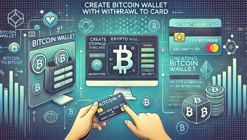 creating cryptocurrency storage with the possibility of withdrawal to card
