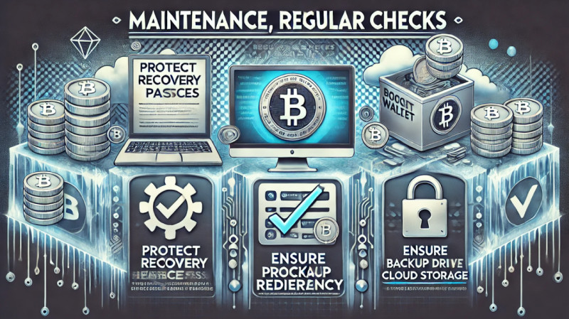 managing a cold wallet with regular checks and maintenance