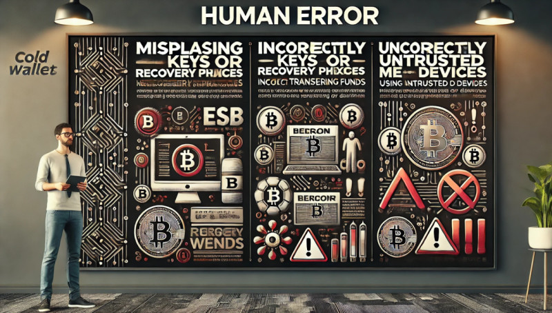  various errors that may occur while using a cold wallet