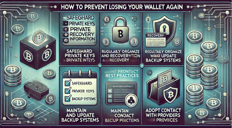 steps for preventing losing access to a crypto wallet