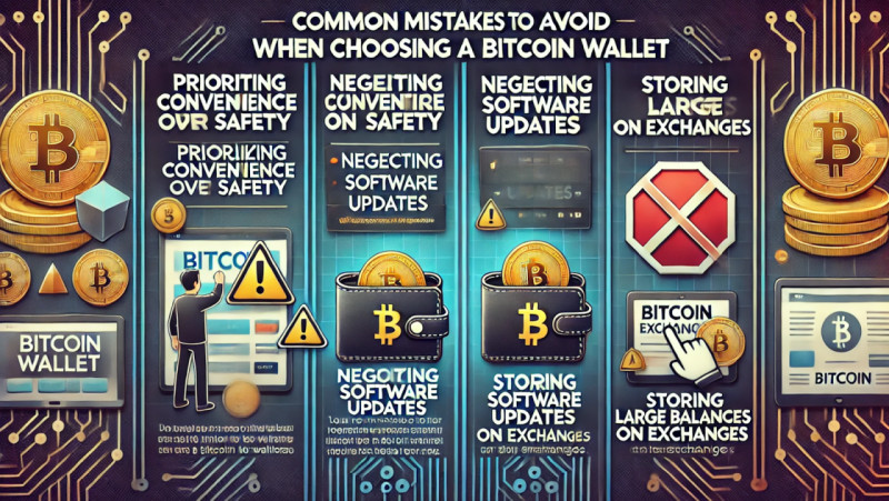 some more common mistakes when selecting a crypto wallet