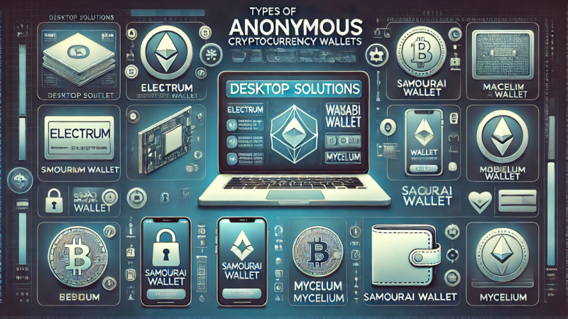 key types of incognito crypto wallets including desktop solutions and mobile applications