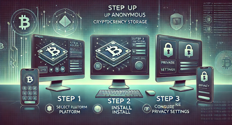 main steps for setting up an incognito crypto wallet