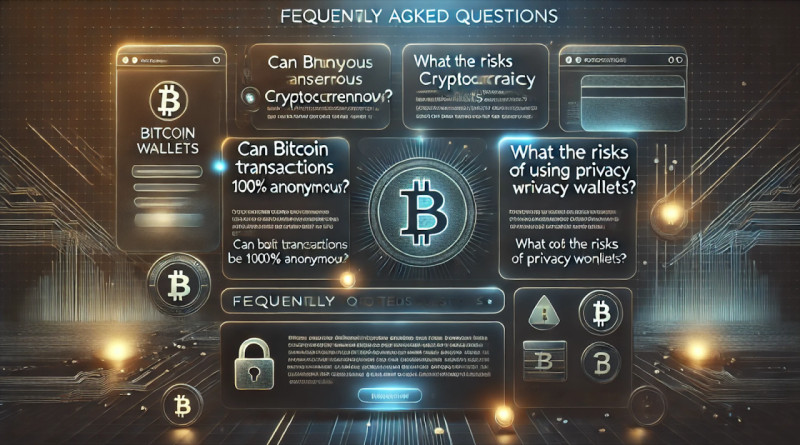 most frequently asked questions about using anonymous crypto wallets