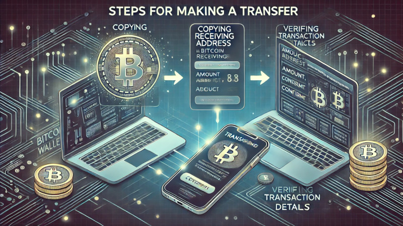 first steps that need to be accomplished to make a crypto transfer