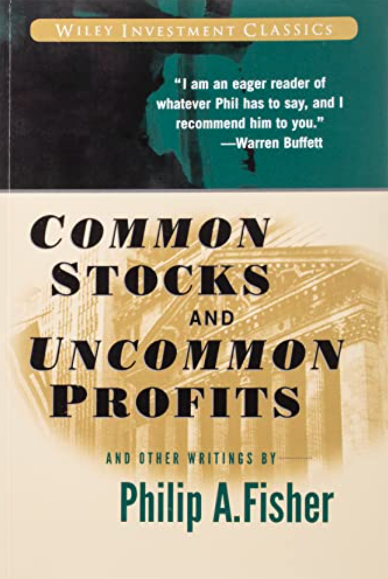 на иллюстрации демонстрируется обложка книги Филипа Фишера “Обыкновенные акции и необыкновенные доходы”