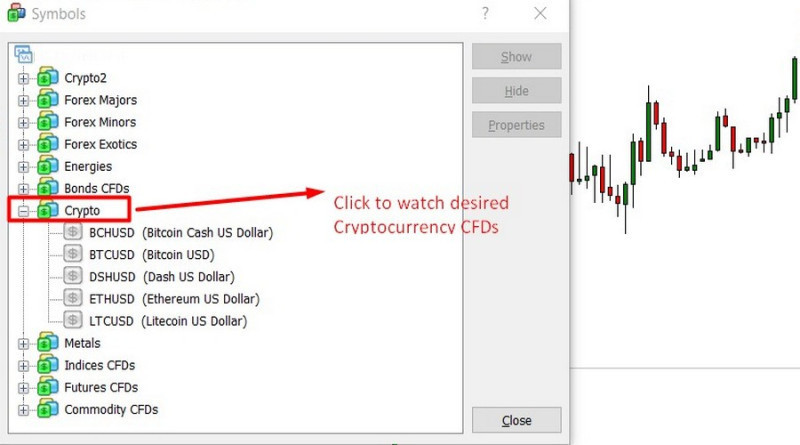 You can trade cryptocurrencies using Metatrader terminals