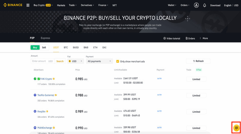 Binance has a p2p platform for cryptocurrency arbitrage