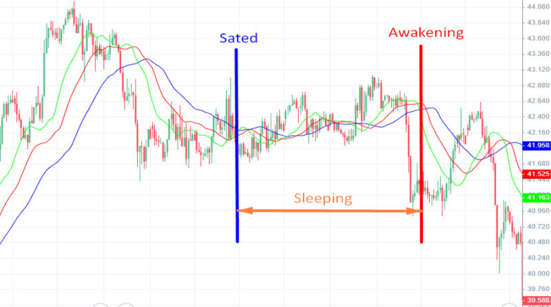 When the "Alligator" is sleeping, it's necessary to pause trading