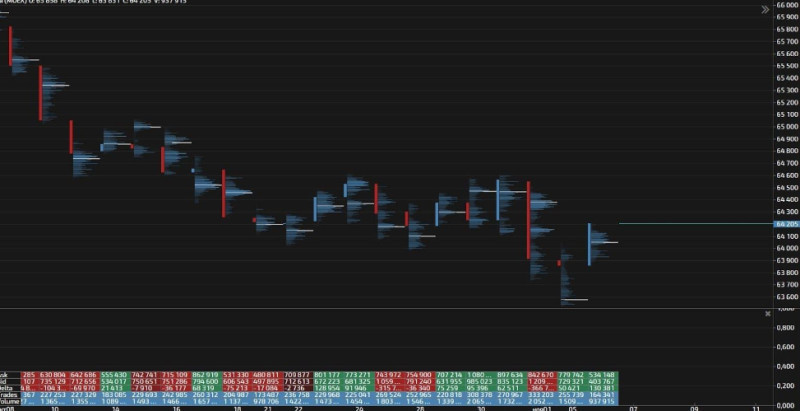 Demonstration of the market profile in cluster analysis.