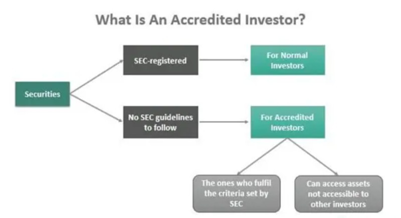 The image explains who a qualified investor is and what privileges this status provides.