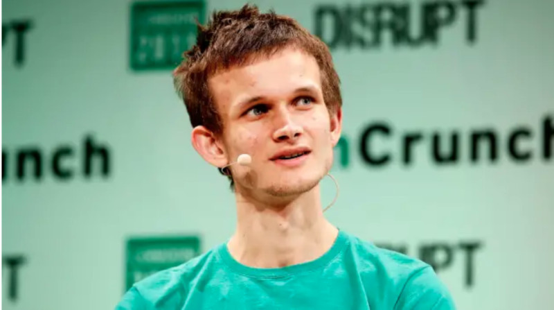 The image shows the creator of another famous cryptocurrency - Ether - Vitaly Buterin