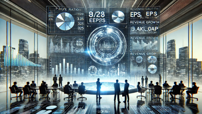 Цифровой интерфейс с ключевыми финансовыми метриками