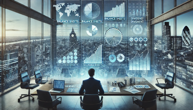 инвестор изучает акции европейских компаний